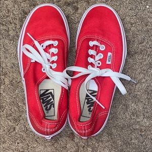 Red van shoes